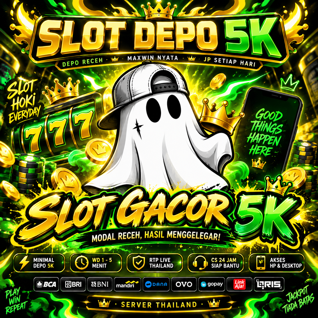 SLOT DEPO 5K : Agen Toto Slot 5K & Situs Slot Dana Viral Qris Mudah Jp Server Thailand Dengan Minimal DEPO 5K